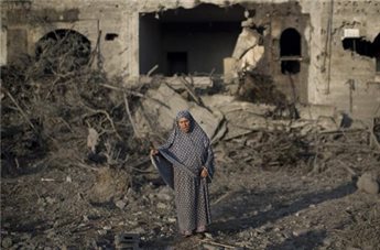 Gaza after an Israeli strike on July 8, 2014