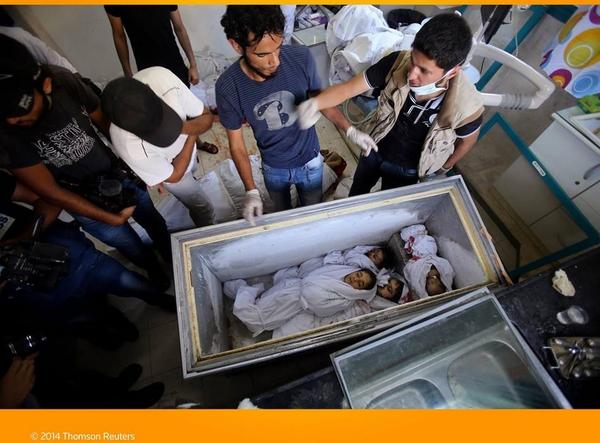Infants, children killed in Rafah stored in a commercial freezer until a ceasefire so that they can be buried